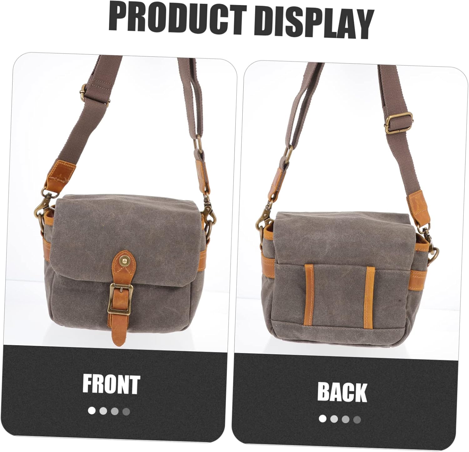 DOITOOL 1pc Water Resistant Shockproof Camera Crossbody Bag for Mirrorless Cameras Outdoor Shoulder Bag Organized Compartment for Travel Photography