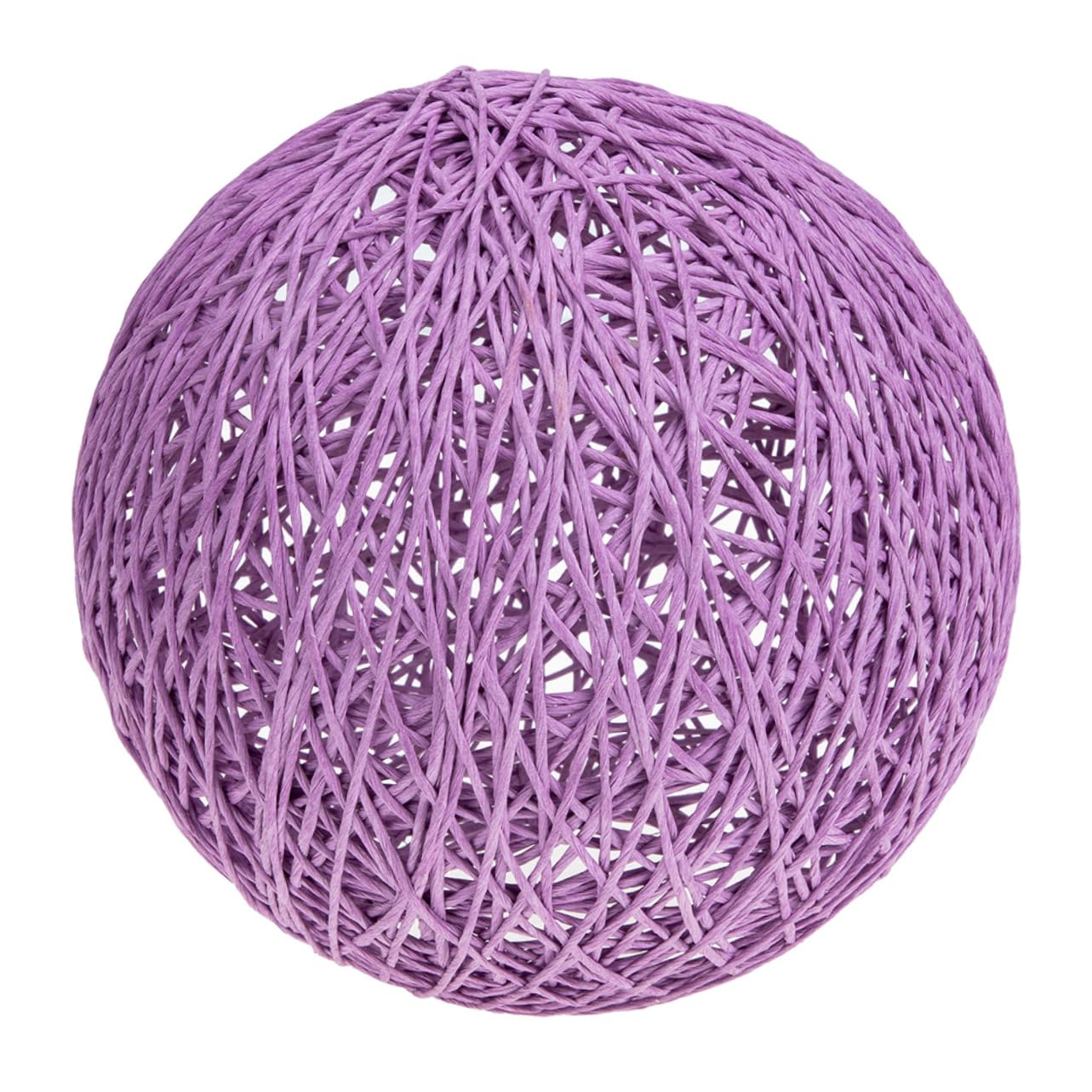 DOITOOL Rattan Lamp Shade Ceiling Light Shade Natural Woven Ball Shape Sturdy Protective Design for Home Wall Lamps 20X20X18Cm Simple Elegant Style