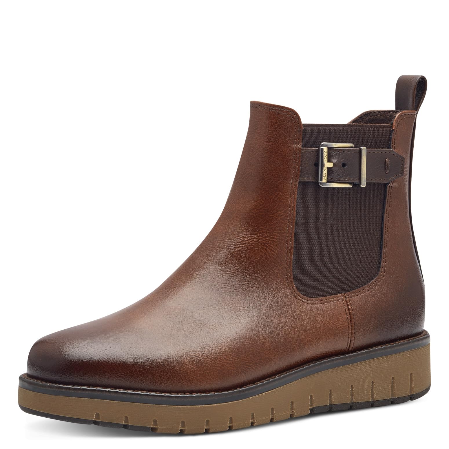 MARCO TOZZI Women's 2-26478-43 Chelsea Boots, Chestnut Comb, 41 EU, Chestnut Comb, 8.5 UK