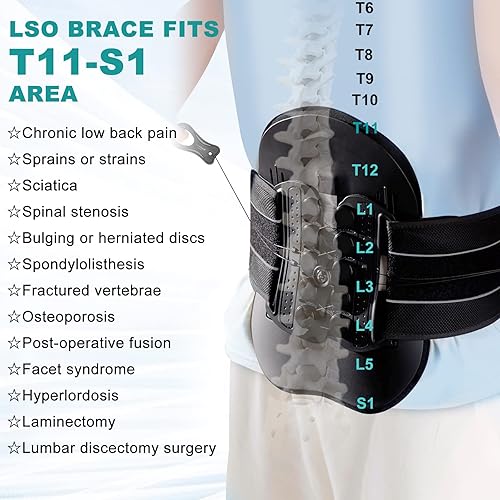 Miniatura 2 de LSO Soporte de descompresión de columna vertebral, soporte de espalda ARC completo para mujeres y hombres, cinturón de corsé lumbosacro 3D Plus con