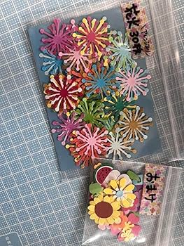 Amazon.co.jp: クラフトパンチ 花火 夏 カラフル お花クラフト