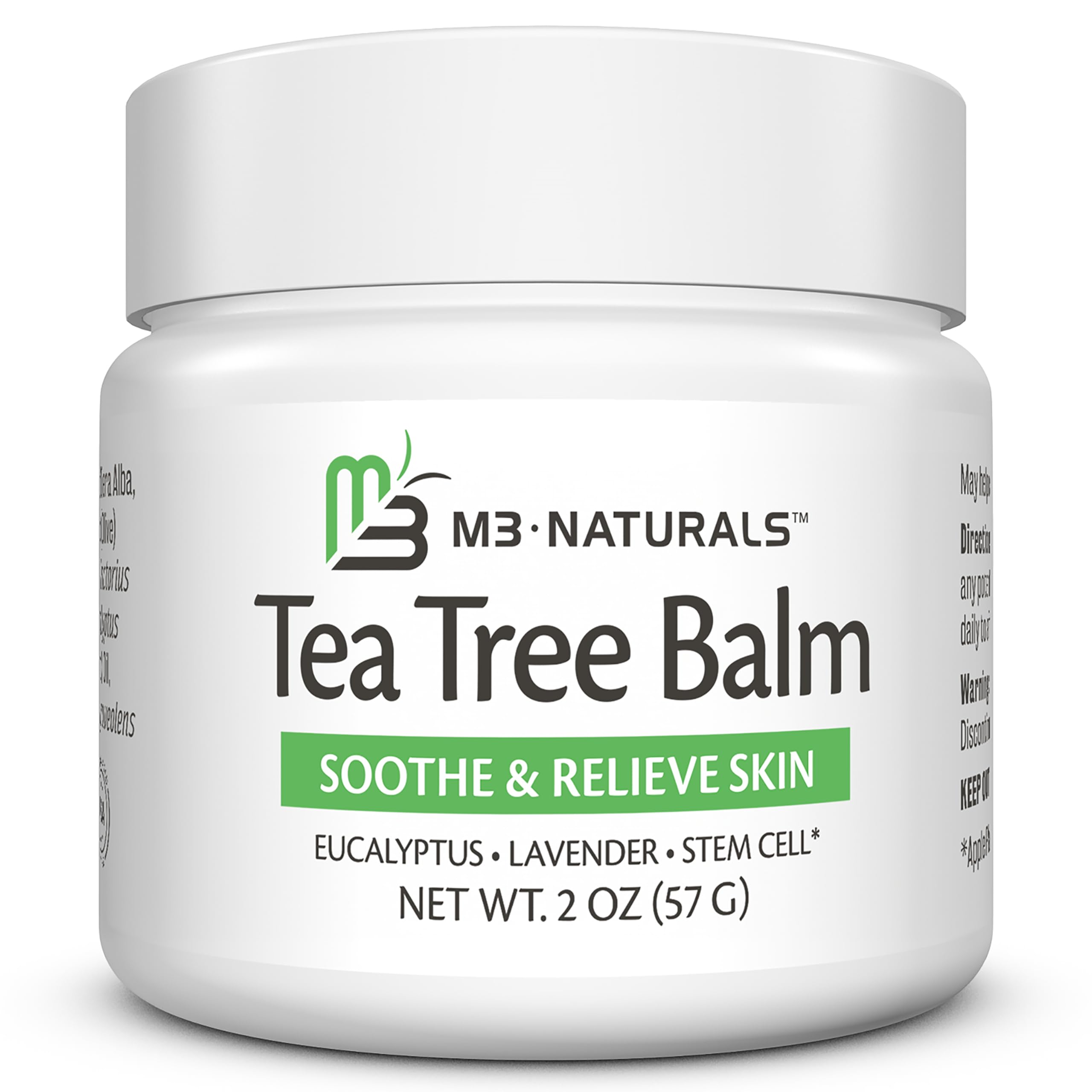 Tea Tree Oil Foot Balm β Soothing Moisturizer for Dry, Cracked Feet & Nails | Hydrating & Nourishing Skin Care for Tired, Rough, and Calloused Feet | Refreshing 2 oz Balm by M3 Naturals