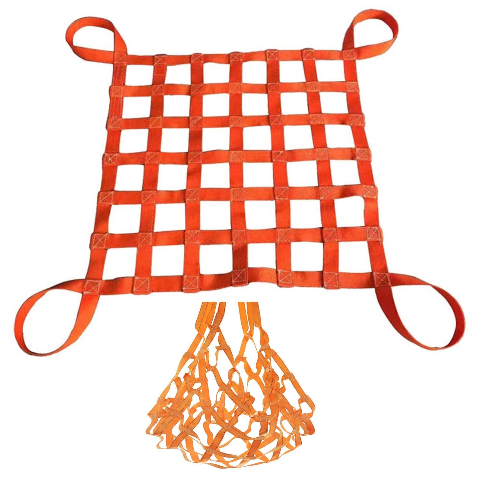 WQPMNYG Cargo Hanging Net-Lifting Net Straps Cargo Net,Decorative Fences Safety Lifting Net Straps,Hoist Pallet Cargo Net Lifting Hoisting Hanging Net Lifting Objects Cargo Lifting Bag