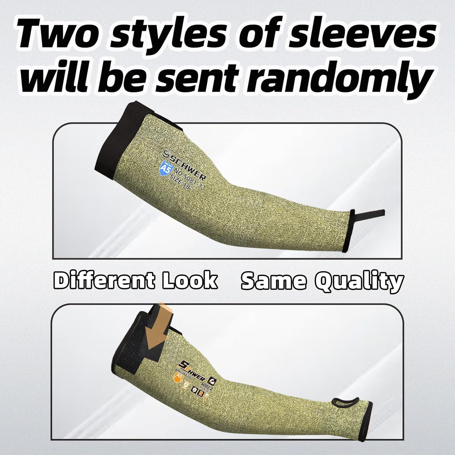 Schwer 2 Pairs CORE ANSI A5 Cut Resistant Sleeves, Flame-resistant, S081 — Amazon image 2