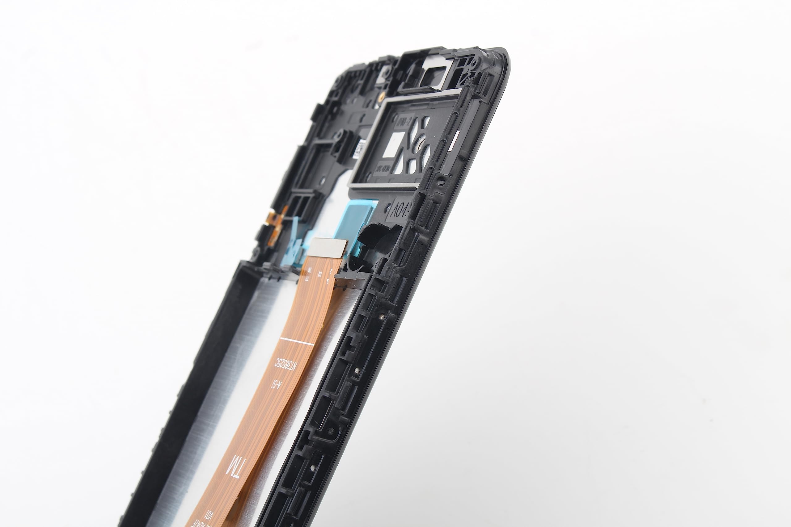 6.50'' Negro + Marco Pantalla LCD para Samsung Galaxy A04S 2022 SM-A047F SM-A047F/DS SM-A047F/DSN ​Kit de Reparación de Pantalla Táctil Digitalizador con Herramientas + Cristal templad