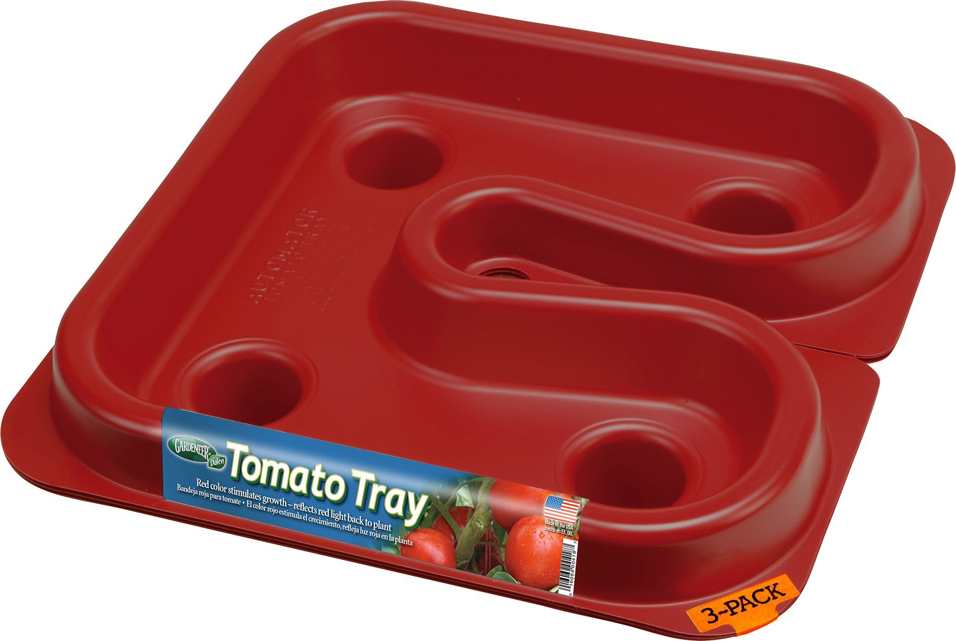 TOMATO TRAY RED 12X12X3"