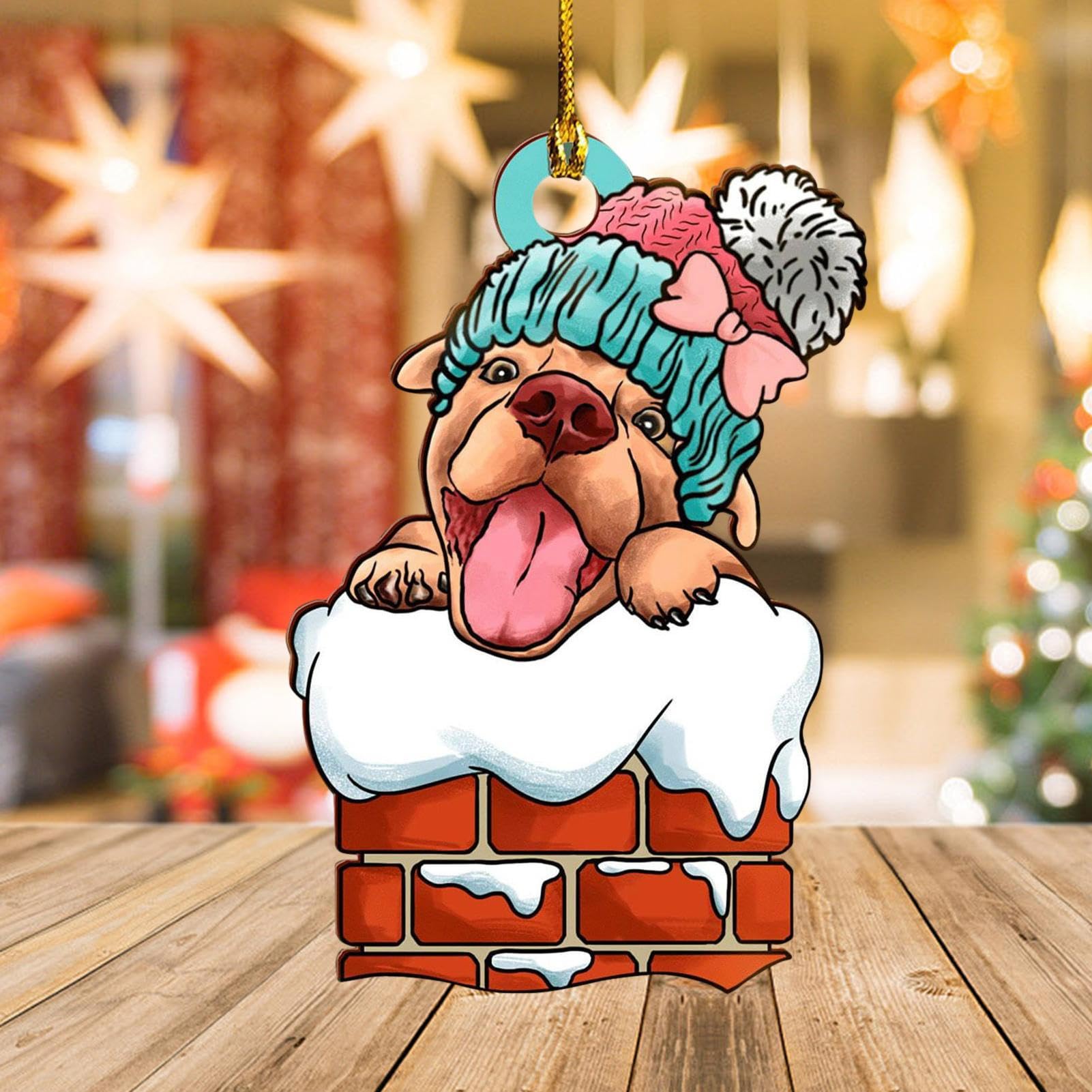 Amazon.co.jp: 犬のクリスマスオーナメント,面白い子犬のクリスマス