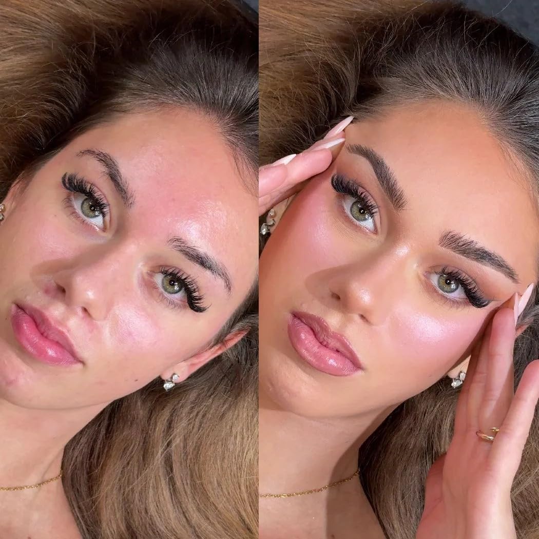 AURA Monaco | Brow Extensions Set Premium– 100% Echthaar in 3 Farben, Brow Extension Kit für 40+ Behandlungen – Professionelle Augenbrauenverlängerung für Studios