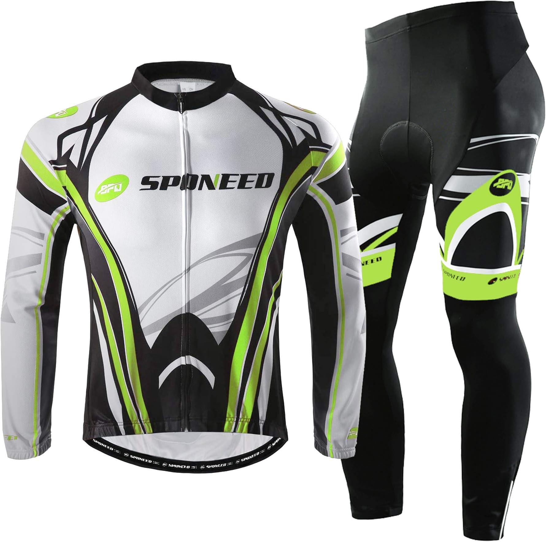 Cycling Clothes for Men Long Sleeve Mountain Bike Road Bicycle Shirt Jerseys Padded Pants Biking Outfits