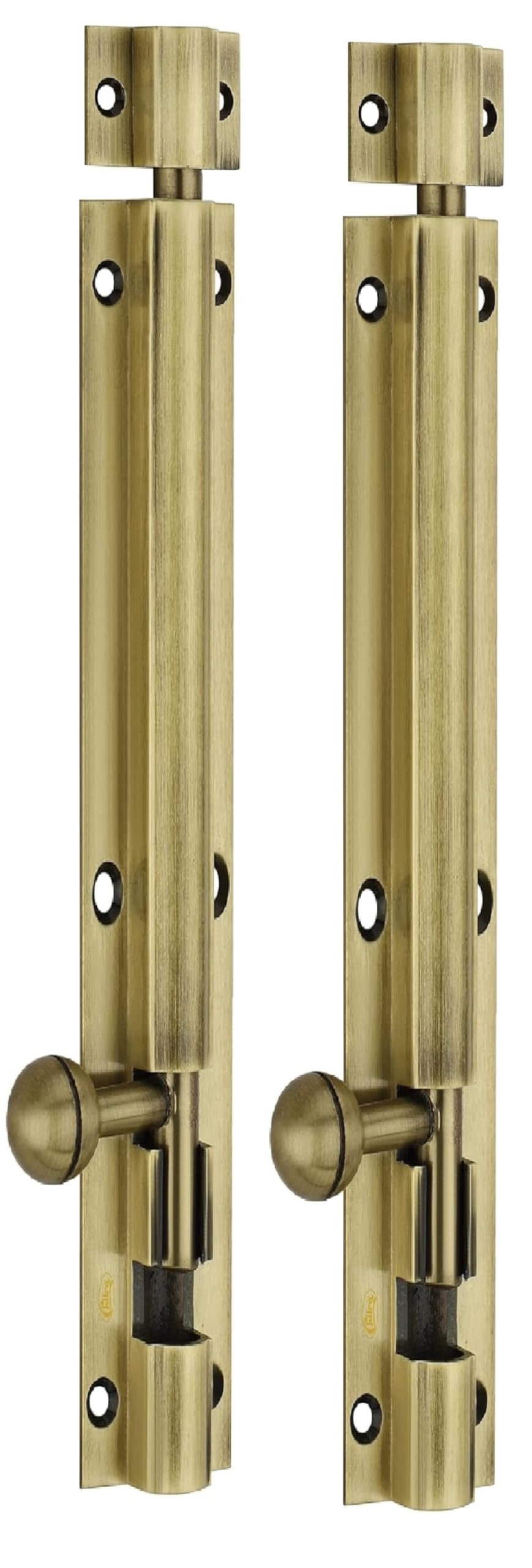Chitra ALTB-202 24 Inch, Tower Bolt for Main Door and Bathroom, Kundi, Door Latch, Chitakni, Door Latch for Main Door, Tower Bolt for Home,Offices Doors (Antique Brass, Pack of 2)