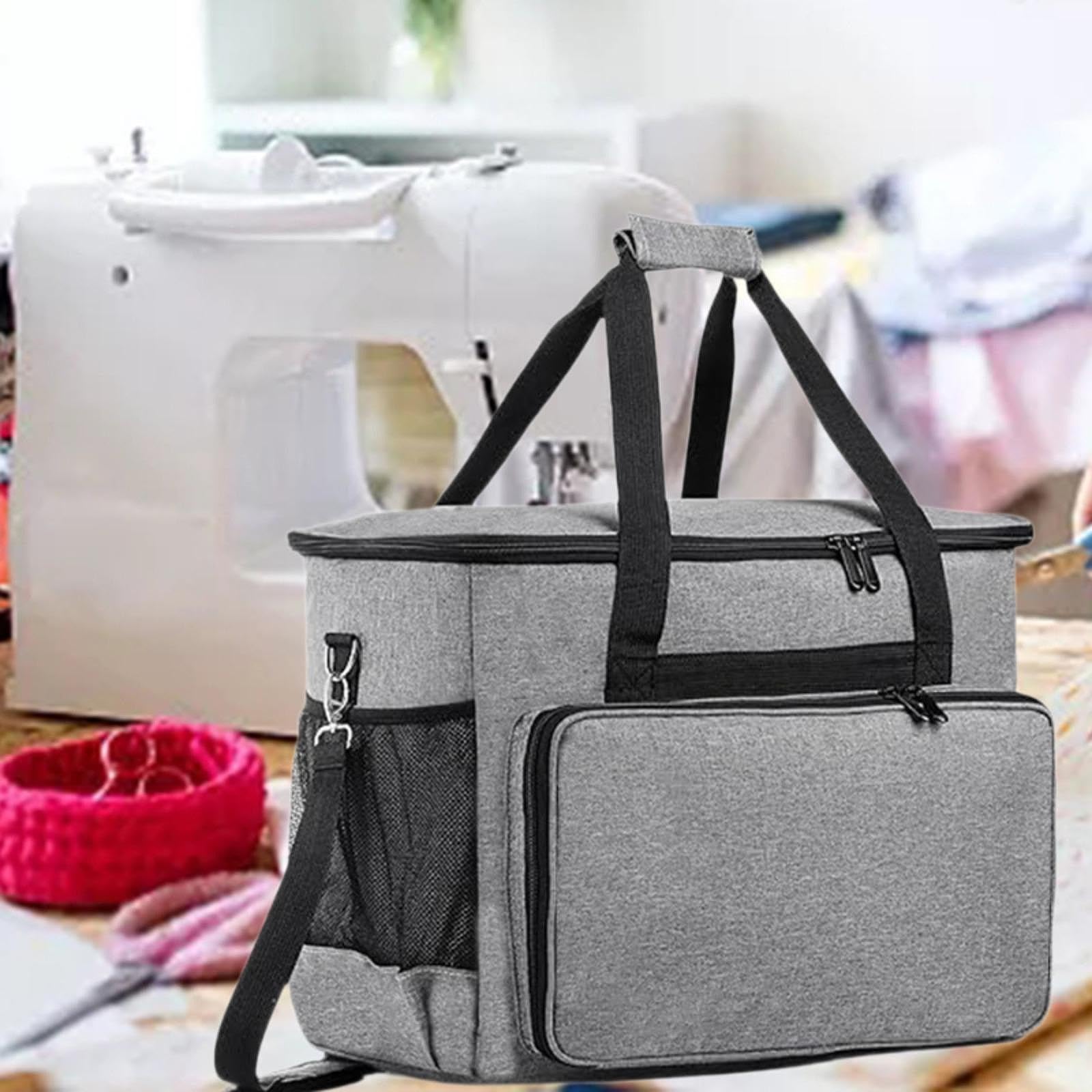 Sac Machine a Coudre, Sac de Transport pour Machine à Coudre, Sac de Rangement pour Machine à Coudre, Housse Machine a Coudre, Accessoires Portables D'extérieur pour Ciseaux, Artisanat, Sac à Main