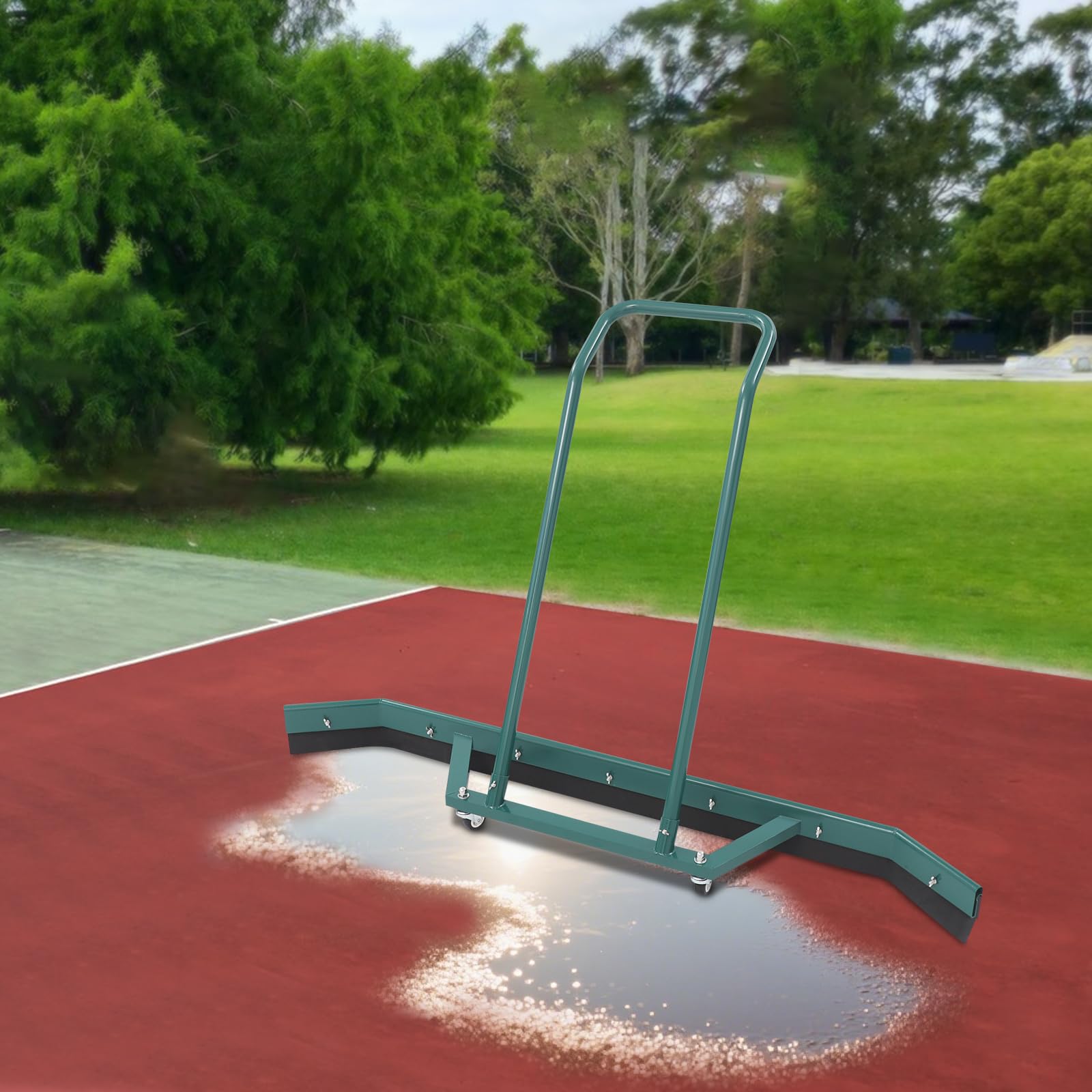 Limpiaparabrisas de aleación de aluminio, 150 x 97 cm, para pista de tenis, aleación de aluminio, rasqueta para terrenos deportivos, manual para suelos, fábricas, suelos de cemento
