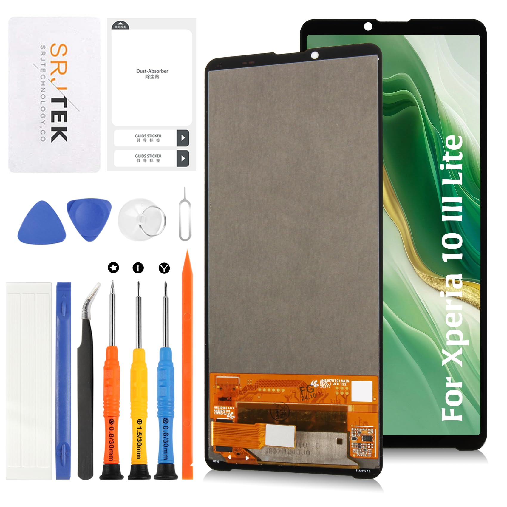 【画面美品】SONY Xperia 10 III Xperia10 III フロントパネル 前面ガラス 液晶画面 タッチパネル