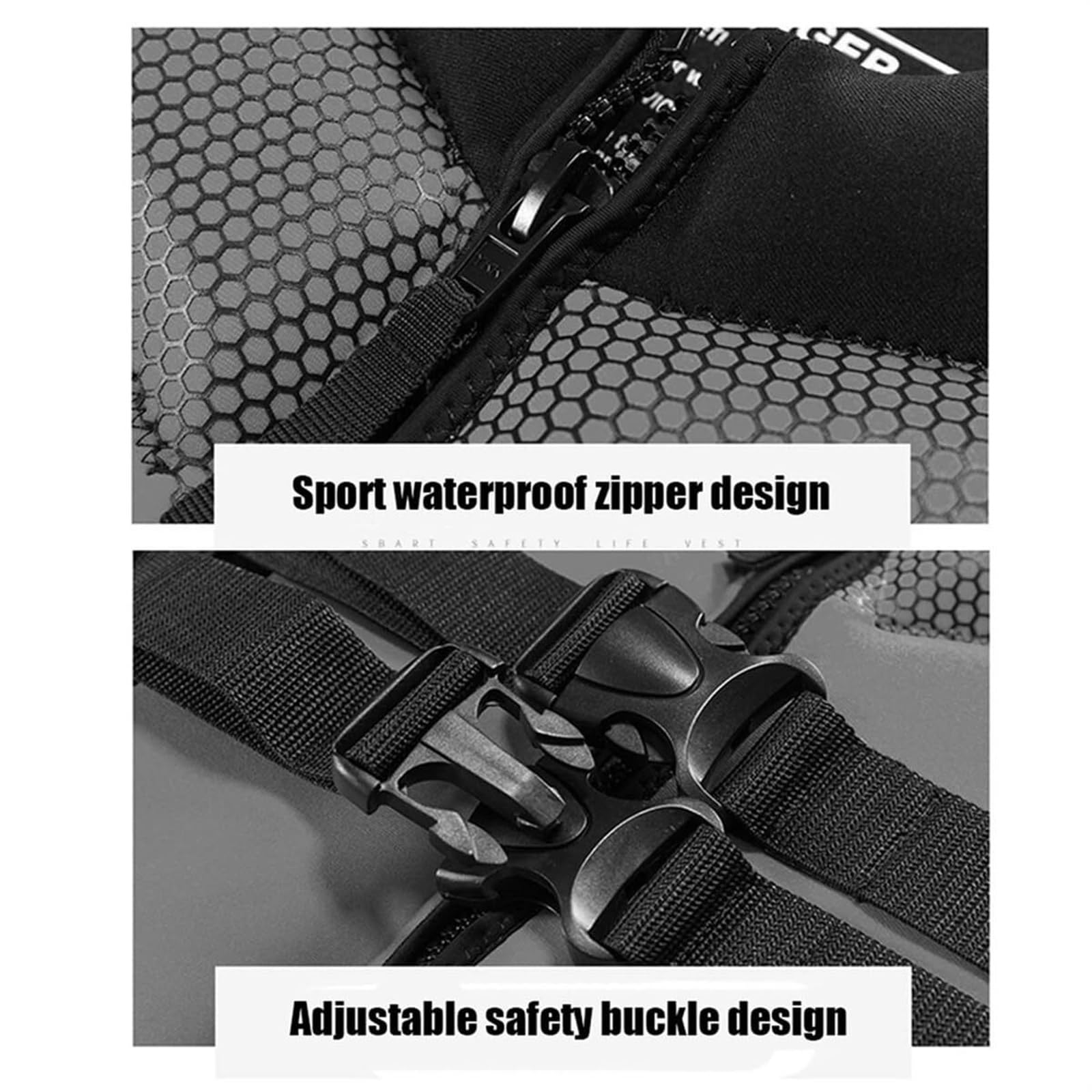 Giacca da Surf in Neoprene PFD for Kayak da Nuoto for Pesci | Giacca da Surf in Neoprene con Vestibilità Regolabile for Kayak, Pesca, Nuoto