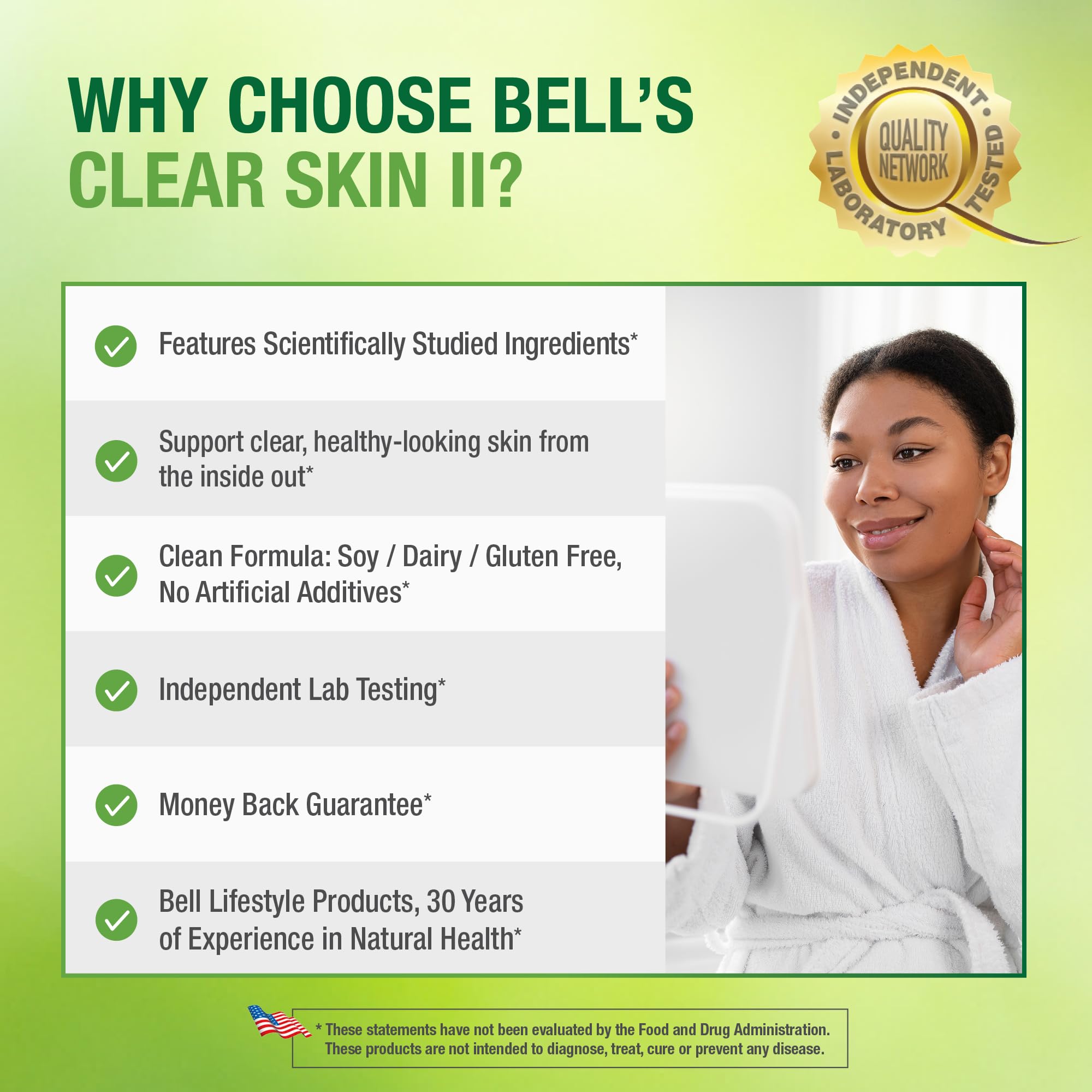 Bell Clear Skin Lifestyle Products | Works from The Inside by Providing The nutrients Needed for Healthy, Vibrant Skin | Sold Directly by The Manufacturer — Amazon image 5