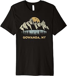 Gowanda New York Mountain Sunset Sunrise NY Premium T-Shirt