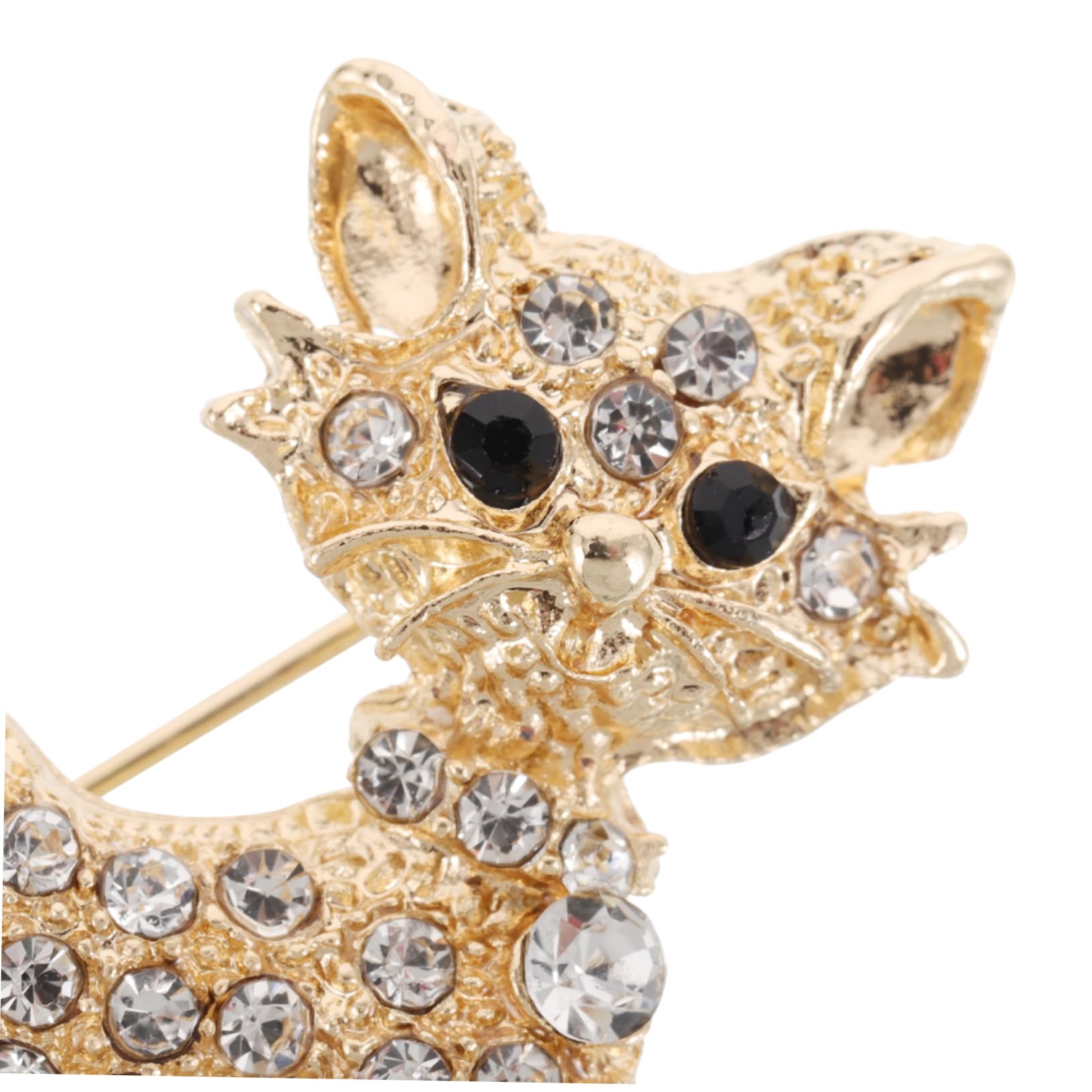 Broches de Moda con Forma de Gato, Lindos, con Diamantes de imitación, Accesorios para Bolsos y Solapas de Animales adorables para Mujeres.
