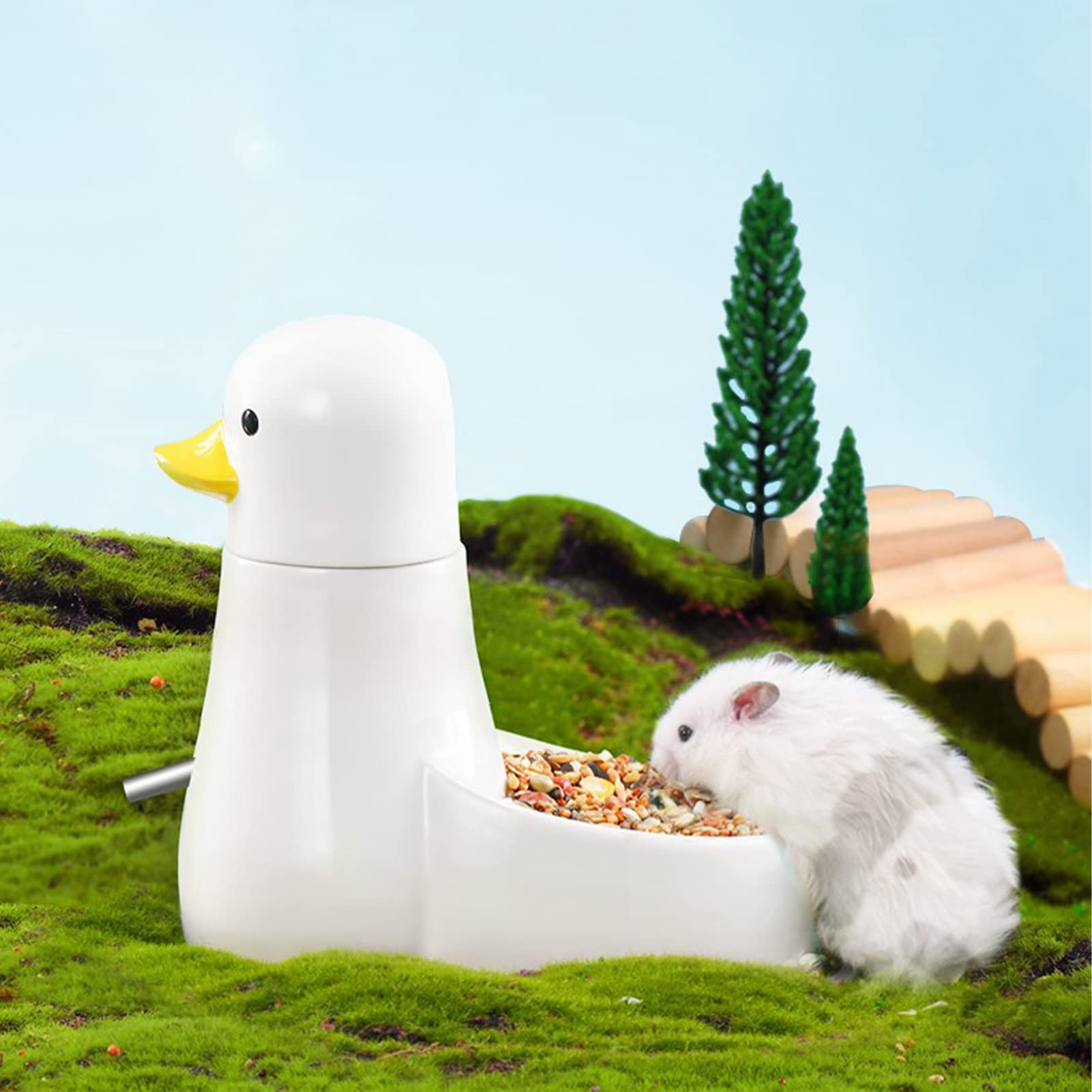 Botella de agua de animales pequeños, dispensador de agua para animales pequeños, botella de agua para hámster, para conejos, hurones, cobayas, chinchillas, hámsters, ratones, jerbos y otros