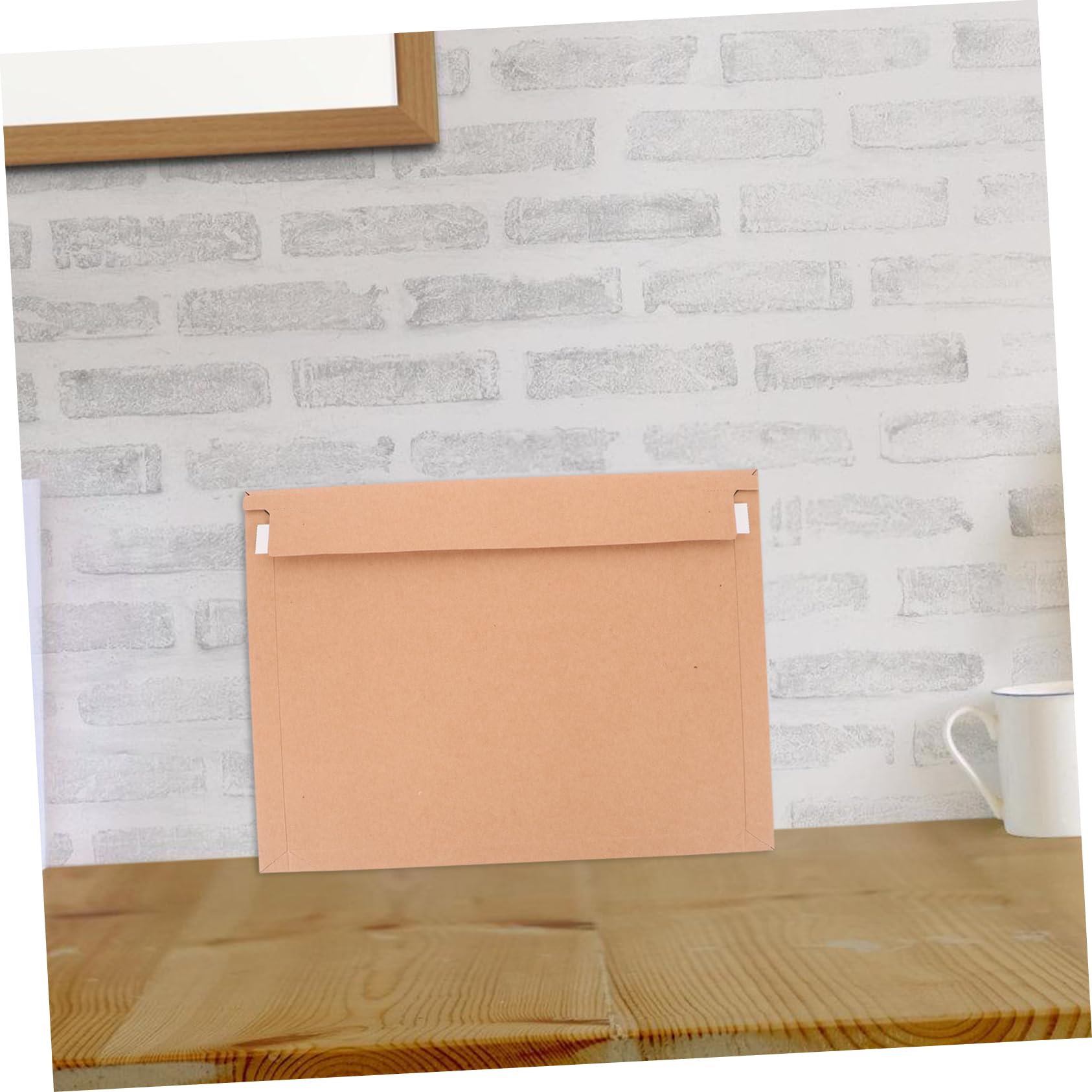Selbstklebende A4-versandtaschen aus Papier, Flach | Khaki, für Fotos und Dokumente, Stabile Karton Ausführung, 30 Stück, für Karten und Unterlagen