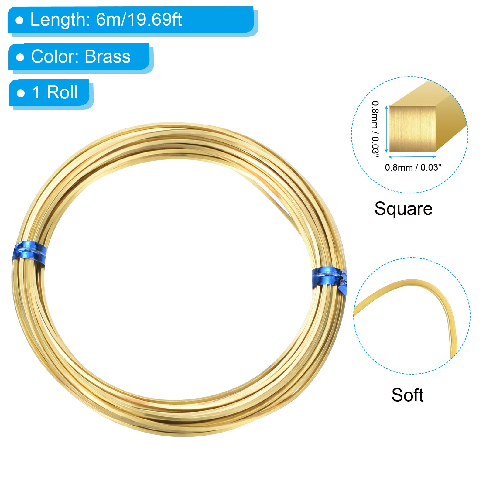 PATIKIL Soft Brass Wire - Image 2