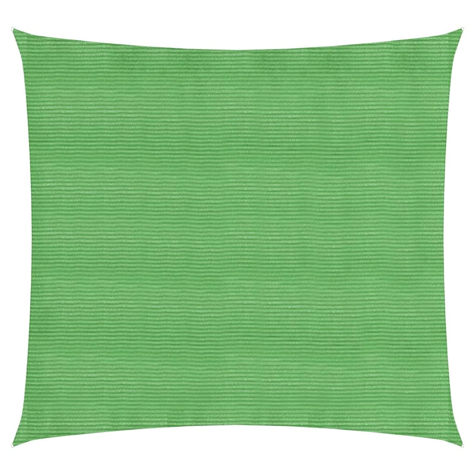 Voile d'ombrage pour patio et terrasse en toile tendue vert clair 2x2m