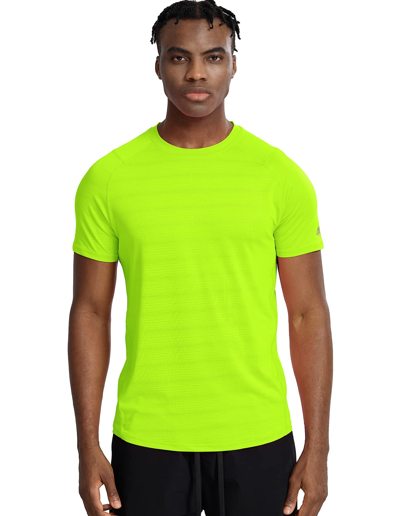 ZengjoMens Workout Shirts Quick Dry Short Sleeve Athletic Running Gym T Shirt