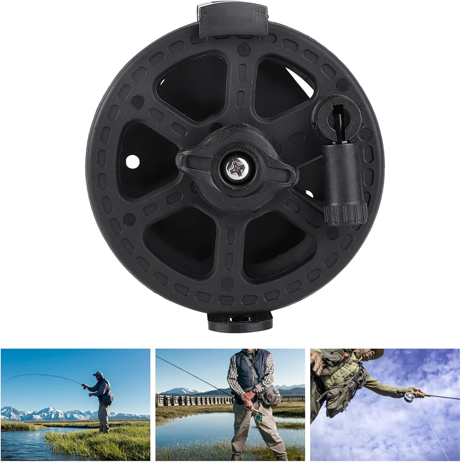 Fishing Wire Reel, Foldable Handle, Adjustable Knob for 1.8MM Horse Fish Line Wrapping, Split Type Base for Easy Disassembly