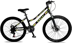 Colli Bike Bicicleta Londres com Suspensão Quadro Rebaixado Aço Carbono Aro 24, Aros Aero Parede Dupla Tam. do quadro 14' 36 Raias 21 Velocidades Freios a Disco Suporte de guidão Down Hill