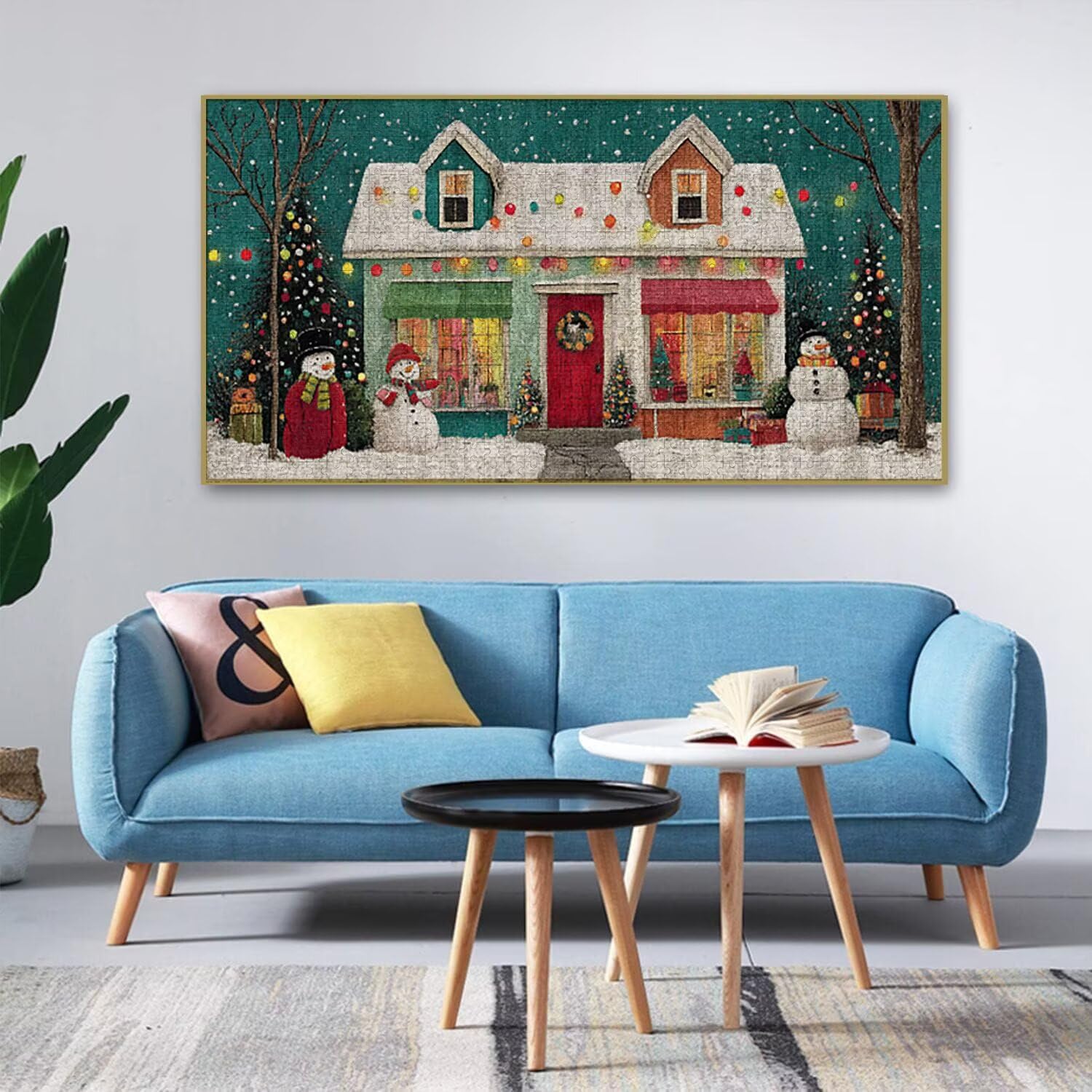 Puzzle para Adultos 1692 Piezas, Paisaje navideño Puzzle, Difícil, Desafiante, Rompecabezas Encajan Perfectamente, Letras en la Parte Posterior, sin Polvo, Regalo para Personas Mayores (179x31cm) v852