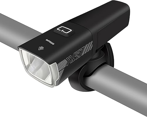 CYCLAMI X7 Luz de bicicleta, faro USB para bicicleta de noche, 1000 lúmenes, luz delantera LED súper brillante, 4 modos y batería recargable de 2600