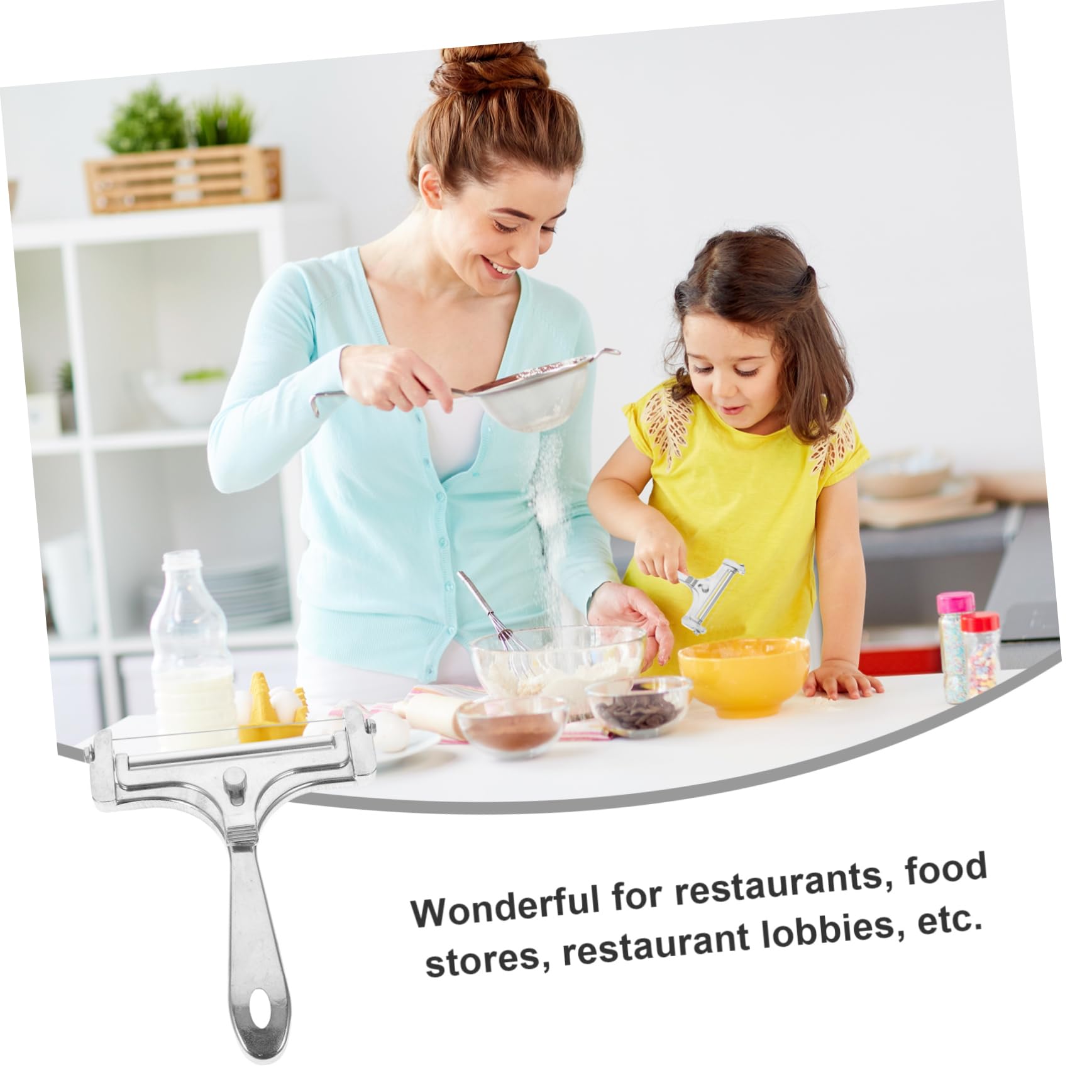 OKUMEYR 1 Set Cheese Cutter Slicer with Wire Handheld Kitchen Tool for Butter and Cheese Slicing Ergonomic Design for Cooking and Entertaining Compact Kitchen Supply