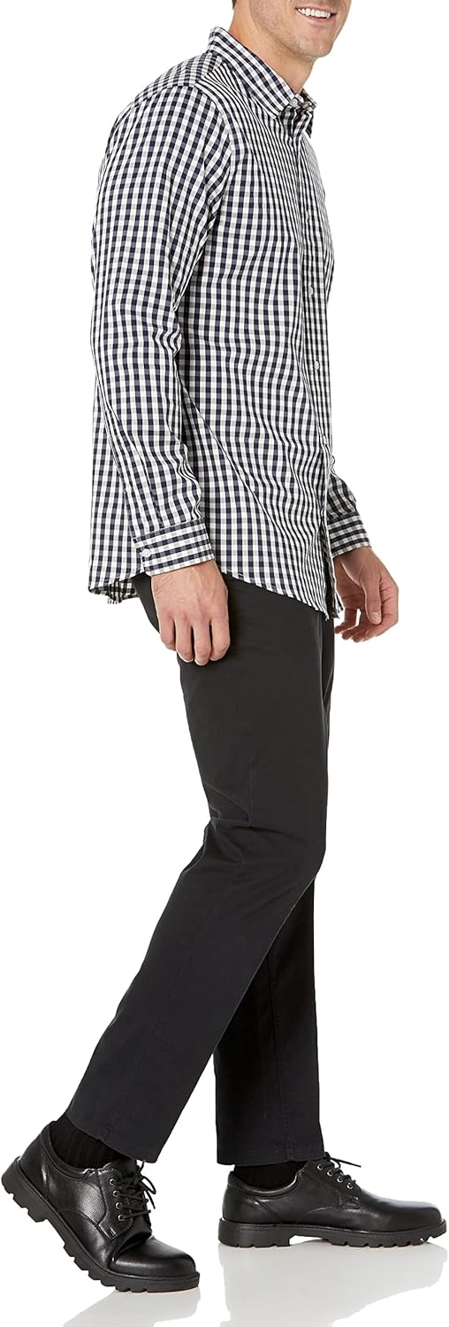 Amazon Essentials Men's Slim Fit Long Sleeve Wrinkle Resistant Stretch Dress Shirt - Image 7