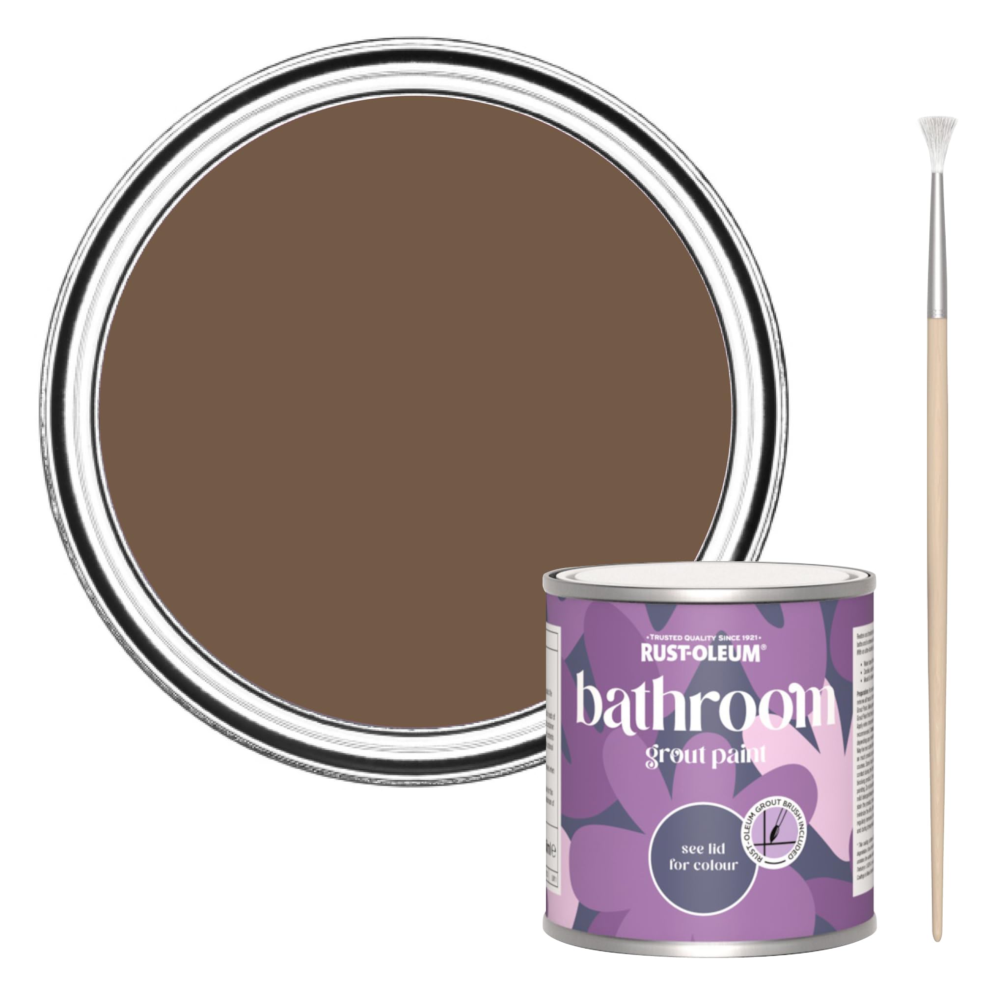 Rust-Oleum Brown Bathroom Grout Paint - Chester 250ml — image 1