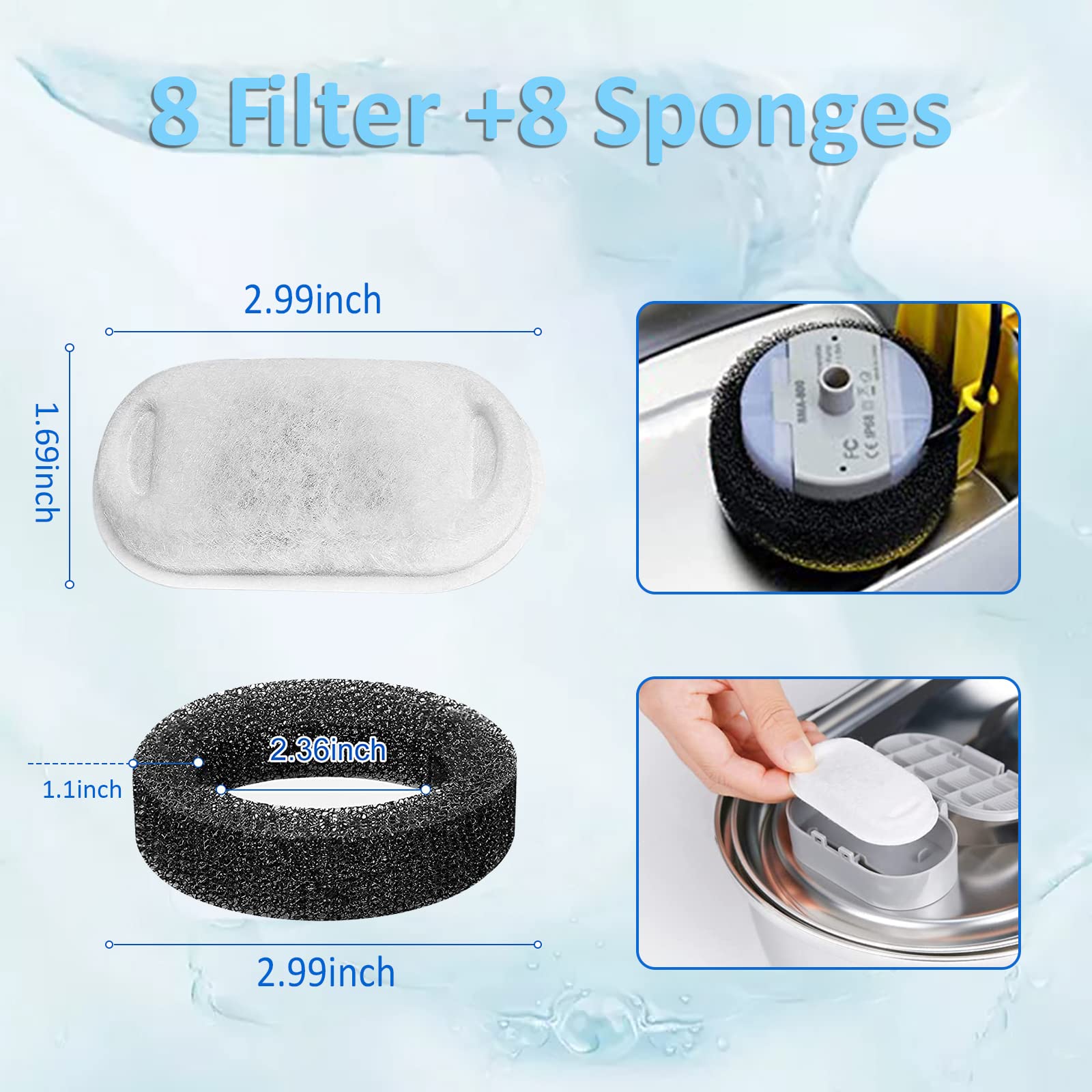 Vervangingsfilters voor kattenfonteinen - Gezonde en hygiënische