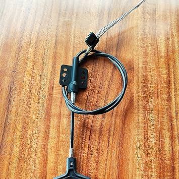 Recliner Cable Replacement Part D-Ring Handle Recliner Pull Cable Spring, Hook Exposed Cable Length Recliner Cable with a Spring Fitted