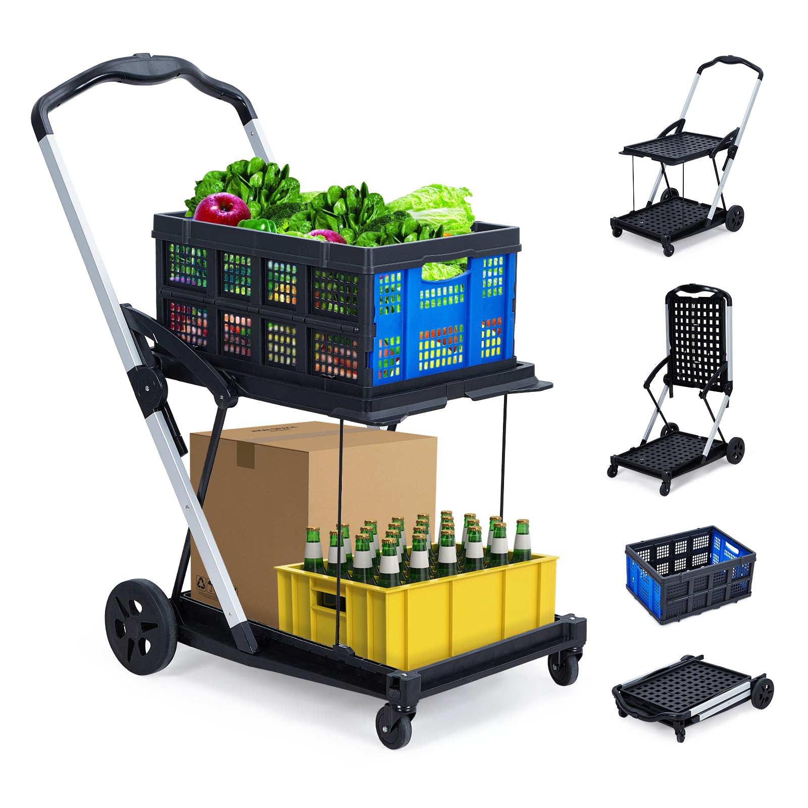 minale1037【Shoppingcart】Dr. Amazon.com: GarveeTech Collapsible Shopping Cart, Foldable Grocery