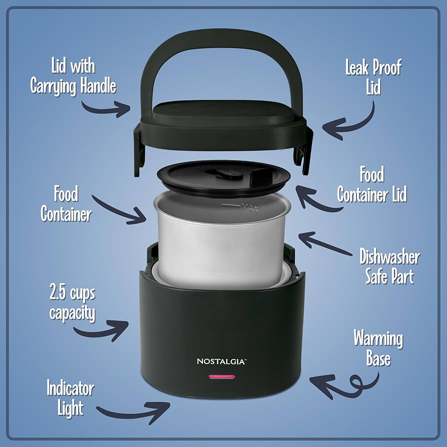 Amazon.com: Nostalgia Portable 20-Ounce Electric Heated