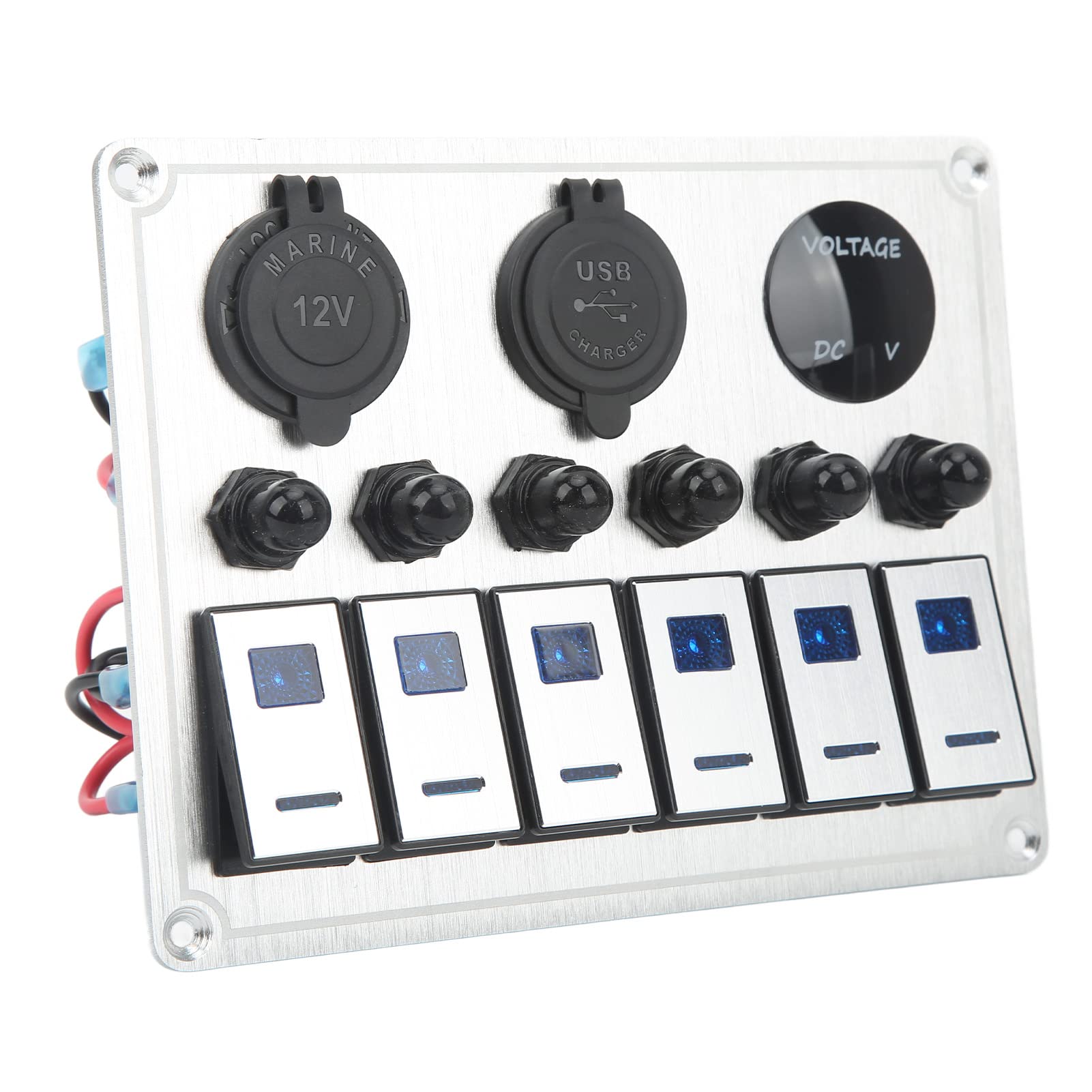 Panel de interruptor basculante de 6 bandas impermeable para evitar averías eléctricas en UTV 7