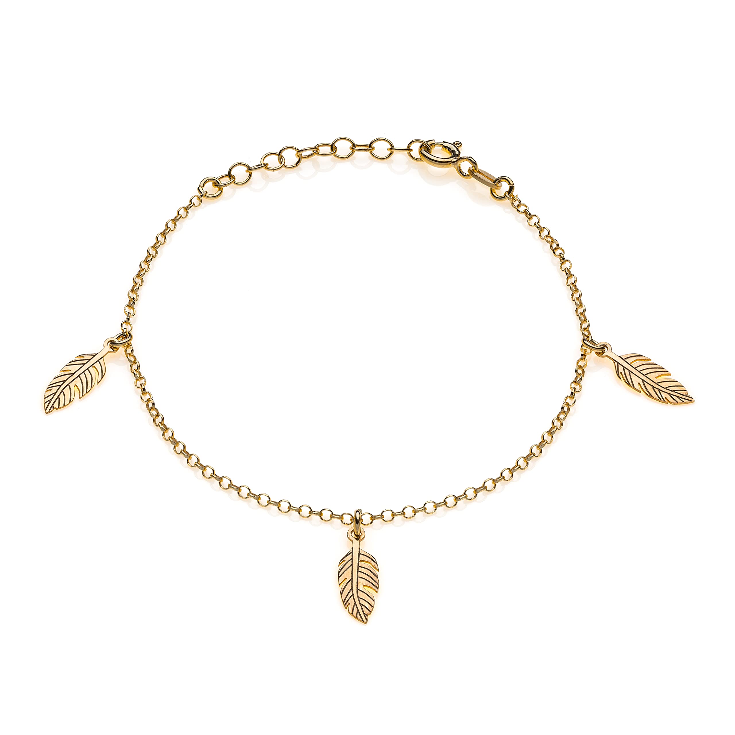 Bracelet Plumes Argent 925 doré accessoire bohème chic quotidien