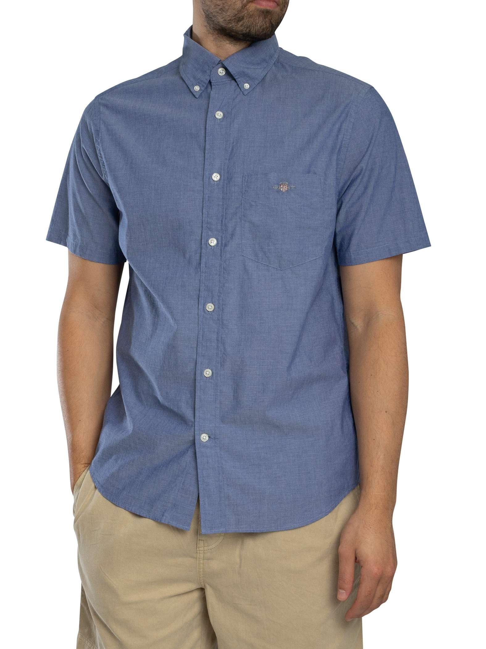 Gant Herren Reg Classic Poplin Ss Shirt Hemd (1er Pack)