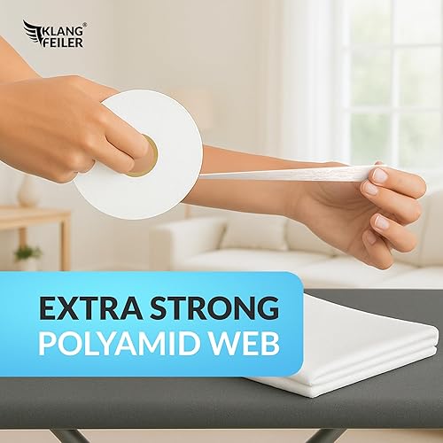 Miniatura 4 de Tela de dobladillo para planchar, 0.75 pulgadas x 32 yardas, extrafuerte, requiere planchado