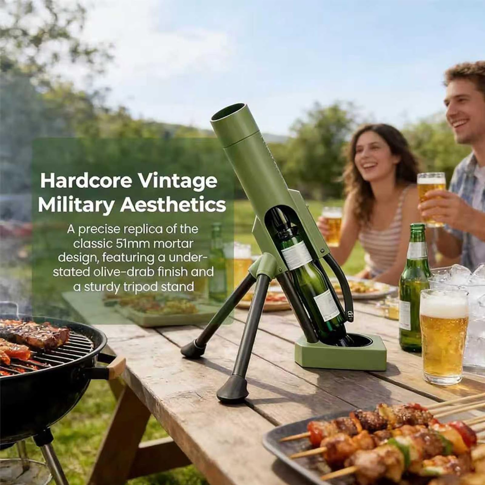 Amazon | 51mm自動栓抜き、ノベルティキャップランチャーデスク&バー