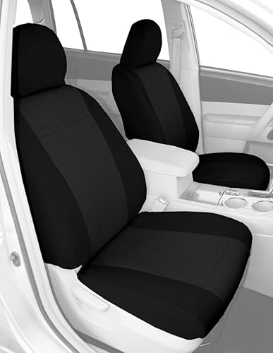Miniatura 7 de CalTrend EuroSport - Fundas de asiento delanteros para Nissan Cube 2012-2014, color gris claro, inserto y moldura