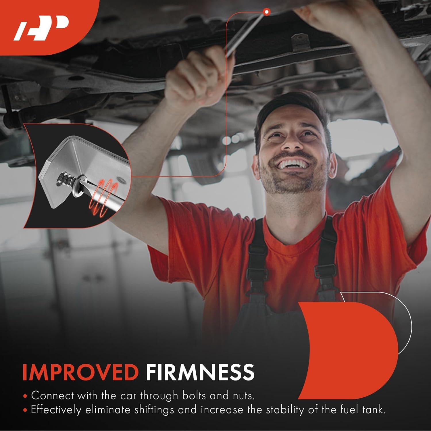 A-Premium Fuel Tank Straps Compatible with Dodge Ram 1500 2500 3500 Pickup 1994-2002 Ram 4000 1995-1996 2001 2-PC Set