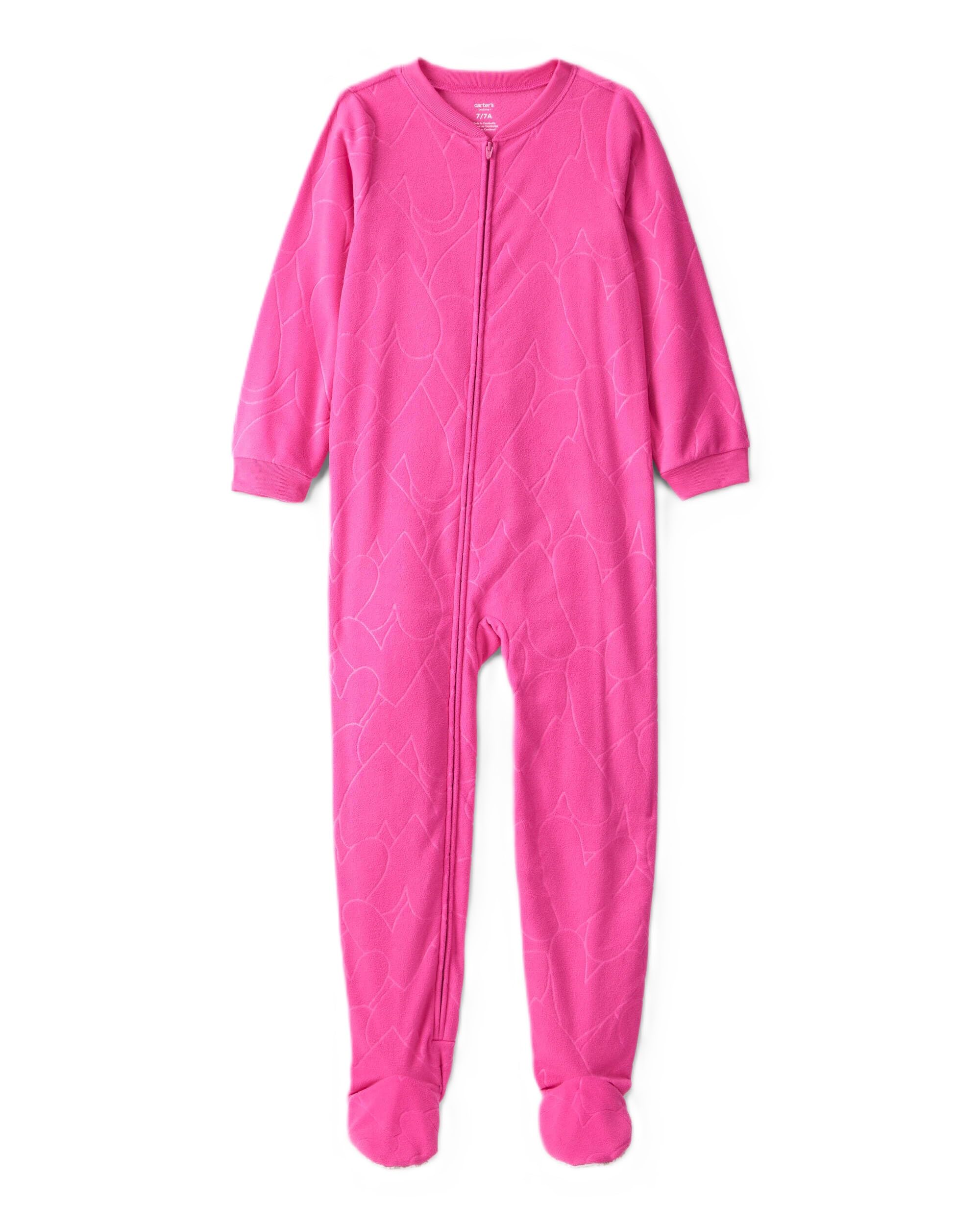 Carter's Big Girls Footed Microfleece PJ's Sleeper Pajamas