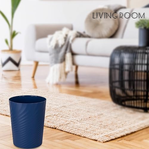 Vista 81 de UUJOLY Cubo de basura pequeño de plástico, cesta de basura para baños, lavandería, cocinas, oficinas, habitaciones de niños, dormitorios