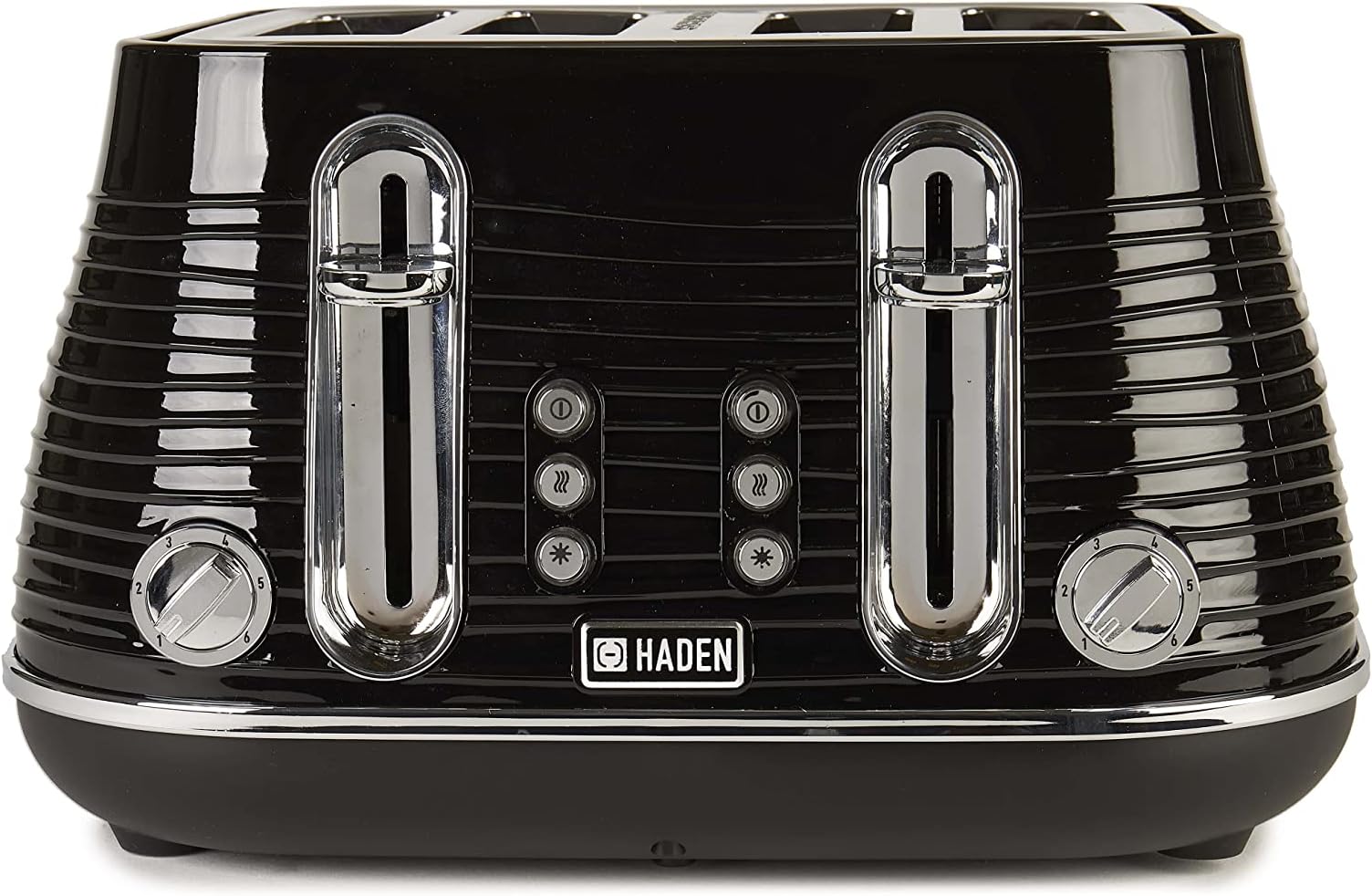 Haden Devon Black 4 Slice Toaster