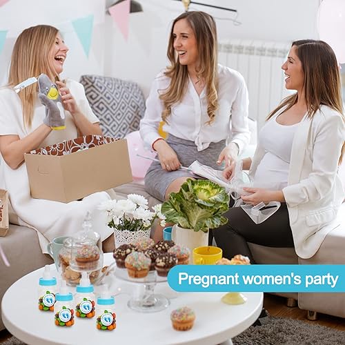 Miniatura 4 de 72 botellas de leche para baby shower, regalos para baby shower, mini botellas de plástico blanco, recuerdos de fiesta, decoración de juegos de