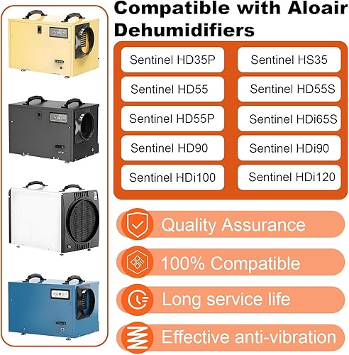 Miniatura 2 de Kit colgante de deshumidificador de repuesto para espacio de arrastre Aloair y deshumidificadores de sótano Sentinel HD35P, HS35, HD55, HD55S,