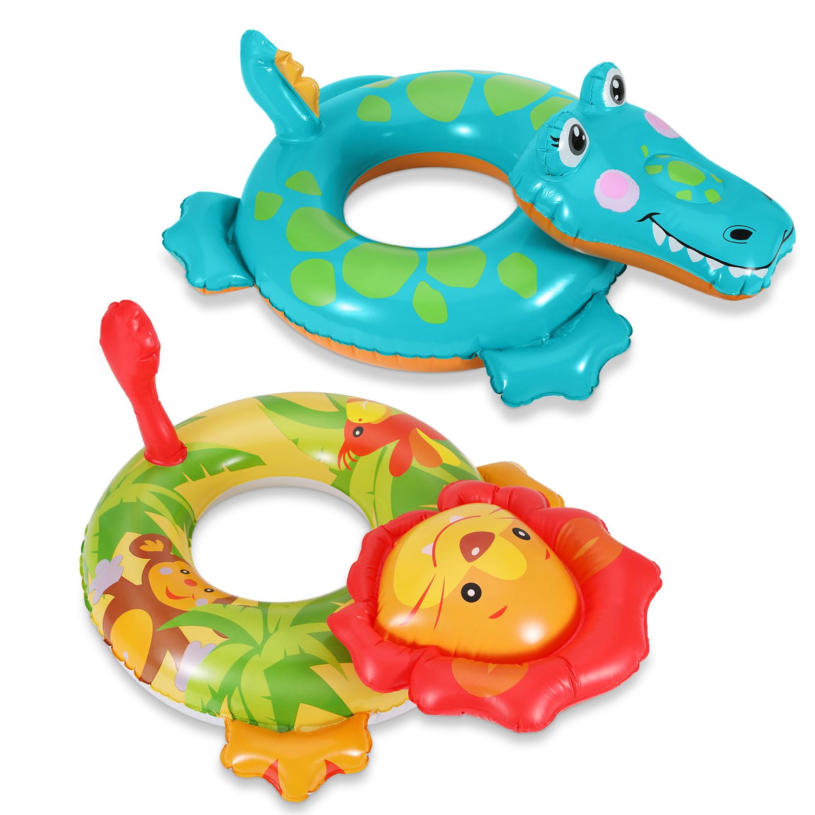 MoKo Anillos de Natación, Flotador de Piscina Inflable para Playa Natación Aire Libre Verano, Flotador de Natación Niños